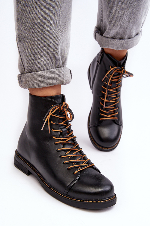 Black Ethel Dámske kožené topánky