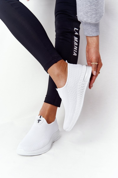 Dámské Tenisky Slip-on Bile Be Stretchy