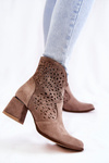 Openwork Lewski Shoes 3166 Cappucino