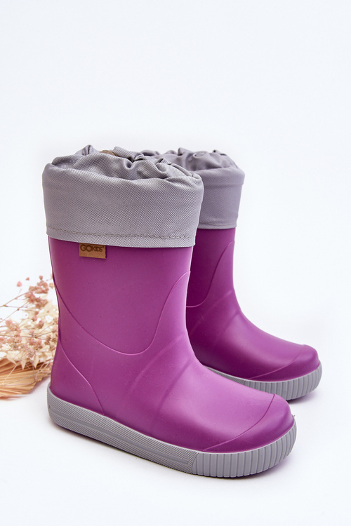 Detské galoshes s Warner Snow Wave Gokids 981 Purple