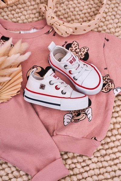 Detská klasická nízka veľká hviezda HH374193 Biele tenisky