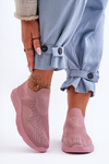 Dámské Sportovní Slip-On Boty Růžové Claris