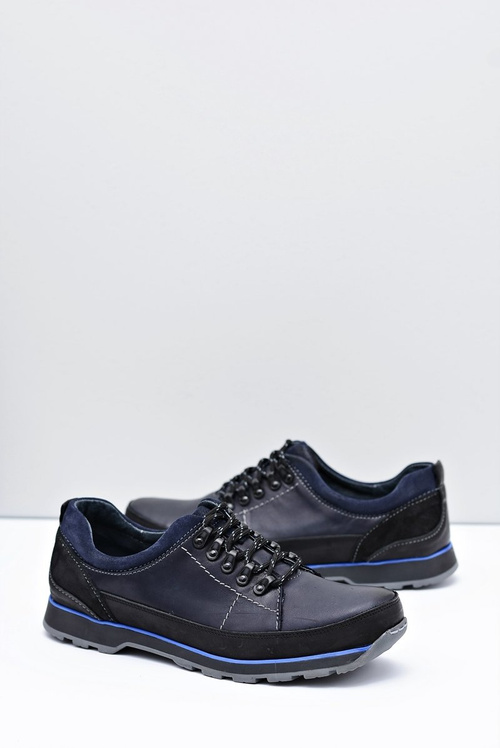 Półbuty Męskie Granatowe Outdoor Ivar