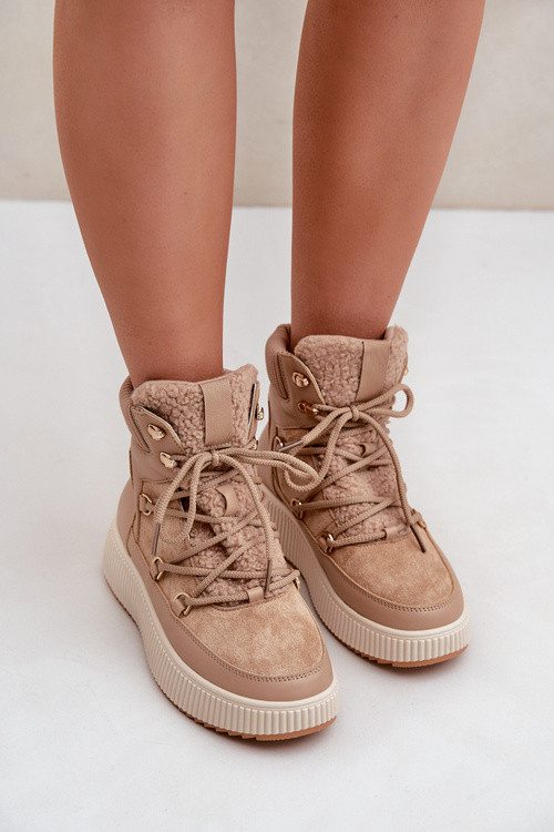 Nízke Snehové Topánky Na Platforme Hnedé Naliora