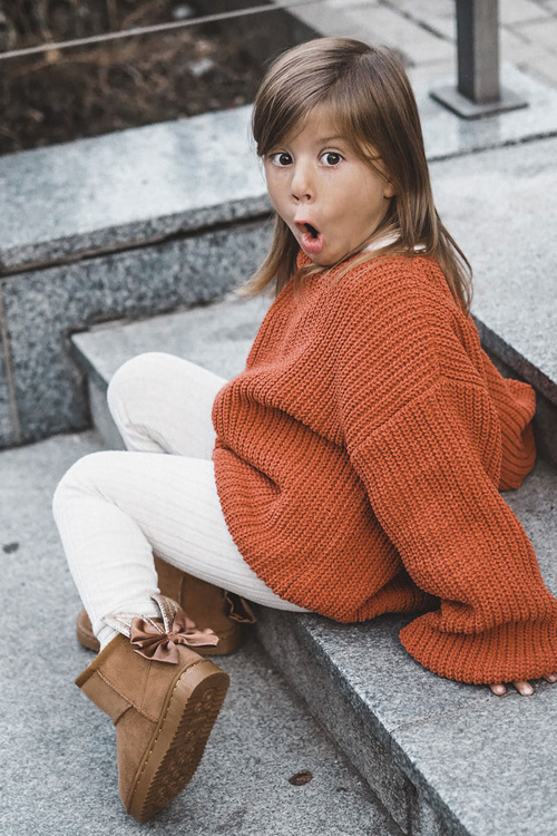 Dievčenské izolované snehové topánky s ťavami Meriva luky