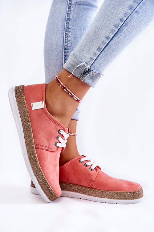 Dámské nízké tenisky Memory Foam System Big Star KK276006 Korále