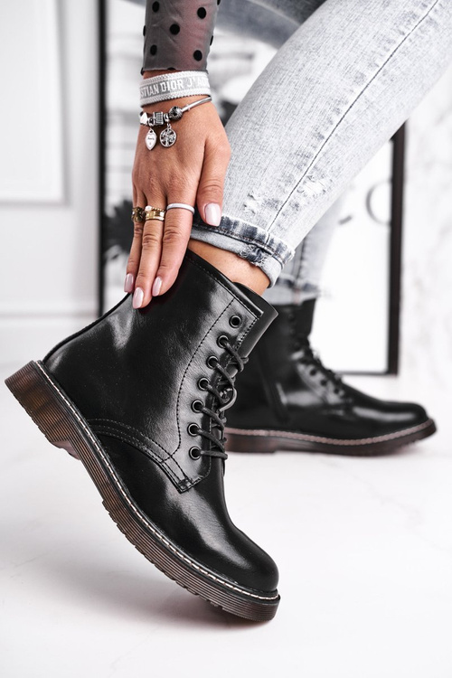 Dámské Kotníkové Ploché Boty Cerné Marita