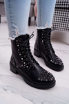 Dámské Kotníkové Boty Rockový Styl černé Gether