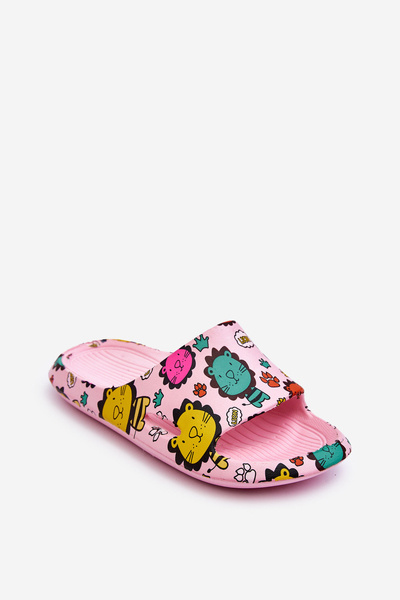 Detská ľahká pena flip -flops lev lev tmavom ružovej esthere