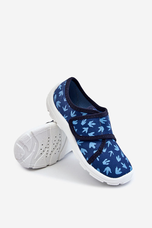 Detské papcie befado stopy dinosaura 974x476 Navy Blue