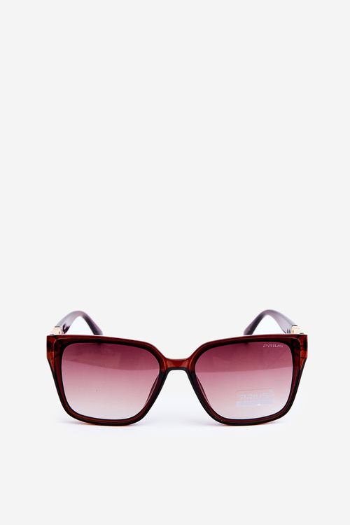 Dámské Sluneční Brýle S Ozdobnými Detaily UV400 Tmavě Hnědé