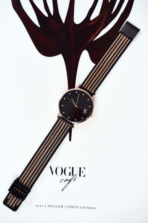 Dámsky GG Luxe Watch Black Bracelet Vynikajúci