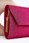 Zdobená formálna taška Edel Pink Clutch Bag