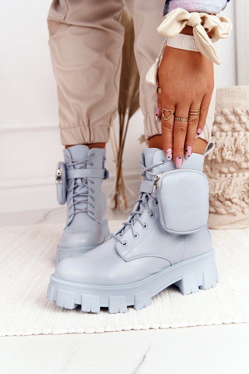 Vrecká na fľaše na plošine s obličkou modrou saturnay