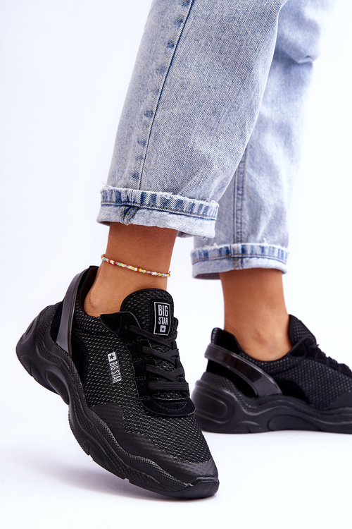 Dámská látková sportovní obuv Memory Foam System Big Star LL274A065 Černá