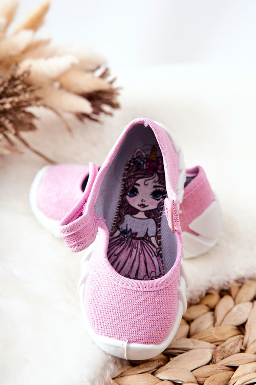 Žabky Baleríny Befado Lesklá 109P223 Růžová