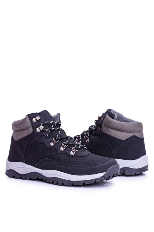 Teplá pánská černé treková obuv Smith's Duran