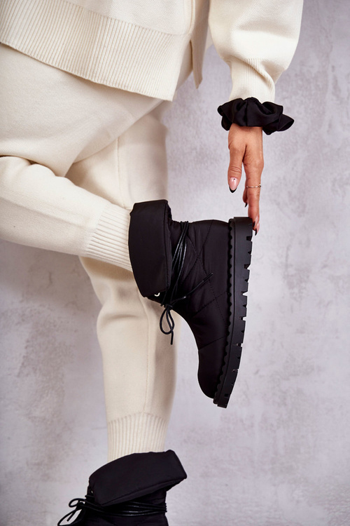 Ženské izolované materiálne topánky Čierne Emelie