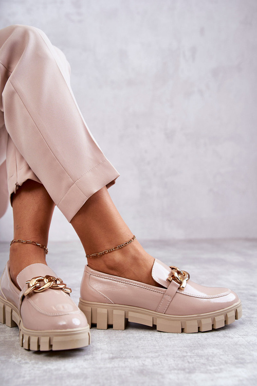 Lafefer lakované topánky na platforme Idger Beige