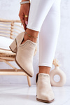 Semišové topánky Openwork Beige Valerie