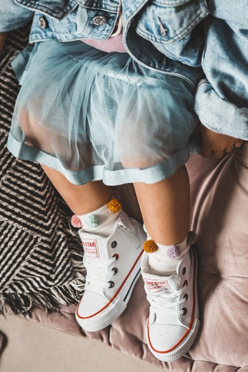 Dětské Tenisky Vysoké Se Zipem BIG STAR HH374187 Bílé