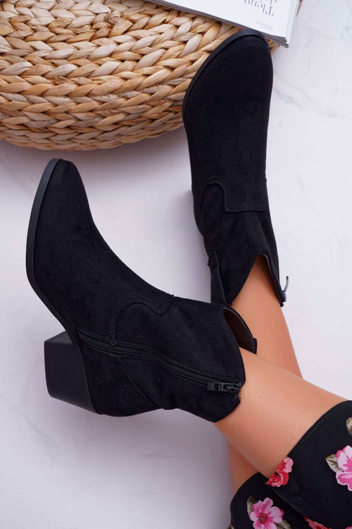 Dámské Kotníkové Boty Černé Telifa