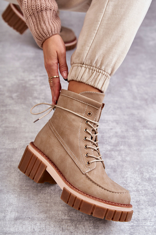 Dámske módne béžové gerda izolované topánky