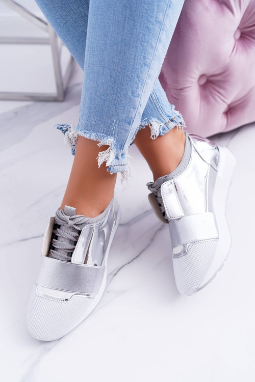 Lu Boo Dámska Silver Madoni Športové topánky