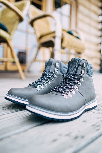 Pánske topánky Big Star Grey EE174405