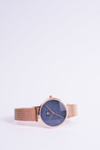 Dámské Hodinky Michael John Elis Pink Gold / Navy Blue Dispaly