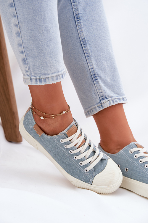 Dámske Textilné Tenisky Big Star RR274796 Modré