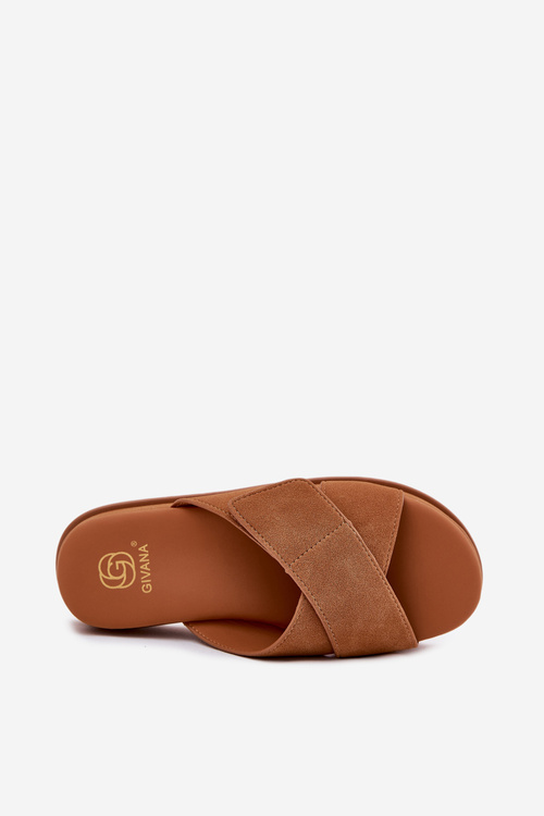 Dámské Pantofle Na Platformě S Propletenými Pásky Camel Rinasara