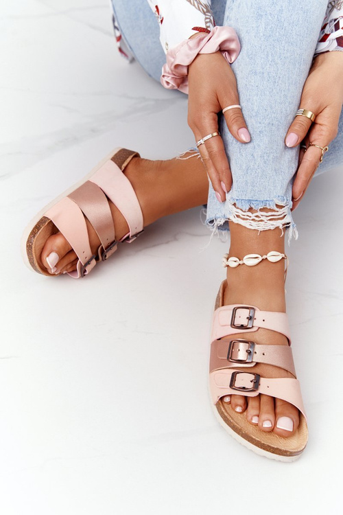 Veľká hviezda HH274586 Kožené žabky kože