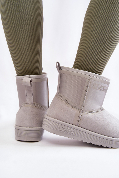 Dámske posuvné snehové topánky Veľká hviezda KK274613 Gray