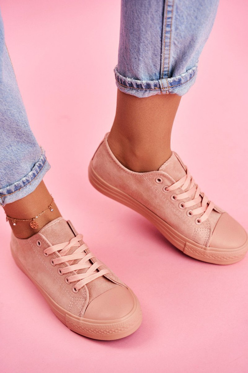 Dámske ružové semišové tenisky El Paso