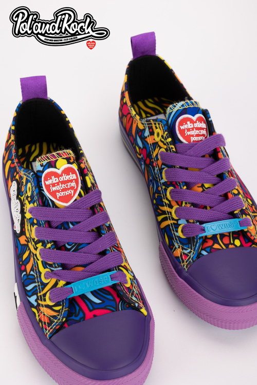 Tenisky Pol'and'Rock Festival X Big Star SS274905 Fialové