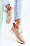 Dámske semišové športové topánky Beige Nayla