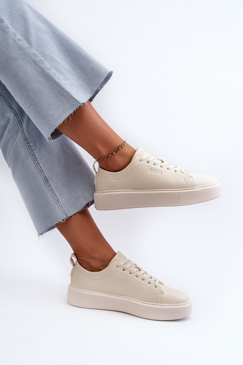 Lehké dámské tenisky Big Star NN274321 Memory Foam System Beige