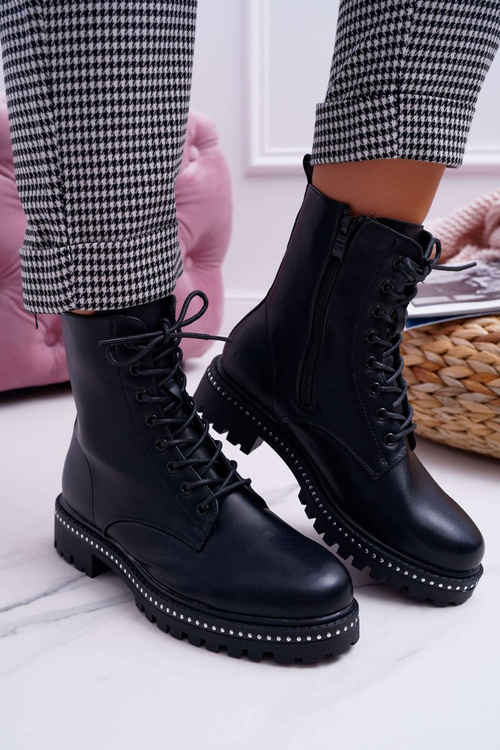 Dámské Kotníkové Boty Černé Hippe