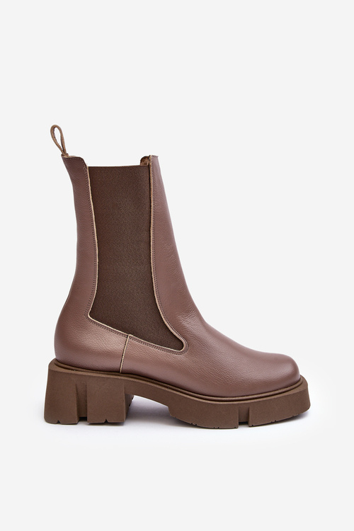 Dámské boty s ponožkou 2693/230 Laura Messi hnědé