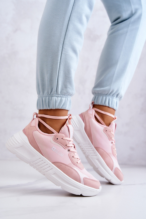 Módne tenisky športové topánky Veľká hviezda JJ274595 Pink