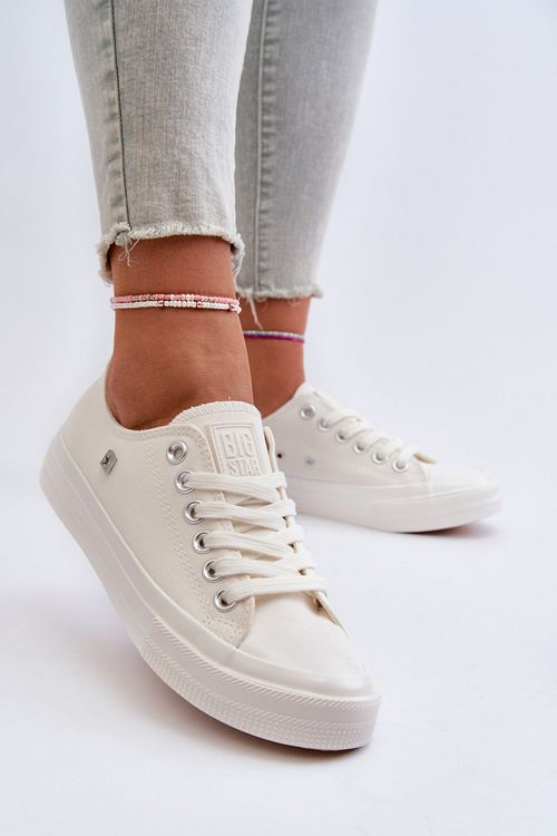 Klasické Dámské Tenisky Big Star NN274285 Bílé