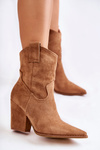 Ženské semišové topánky Camel Mindy Cowboy topánky