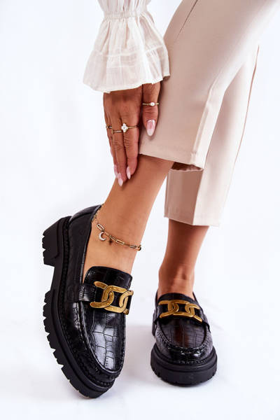 Dámske kožené topánky la.fi 210031b-xc čierna