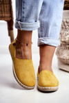 Dámské Velurové Espadrilky žluté Vulcano