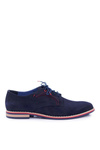 Pánske topánky Bednarek Elegantné kožené nubuck Navy Blue Pietro