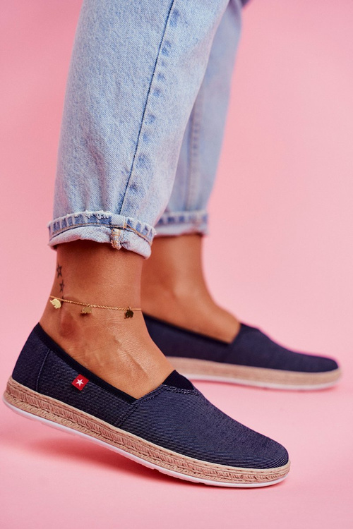 Dámské Espadrilky Big Star Slip-on Tmavě modré FF276024