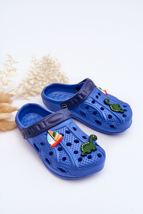 Dětské pěnové lehké sandály Crocs Modre Sweets