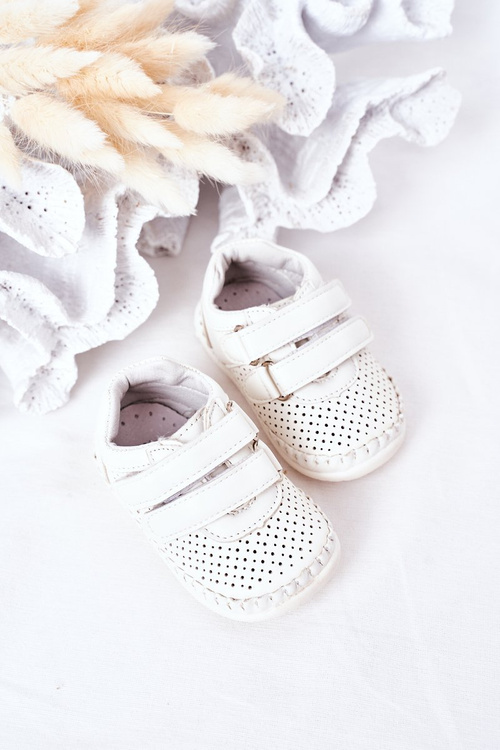 Dětské Kožené Sportovní Obuv Bílé Billie