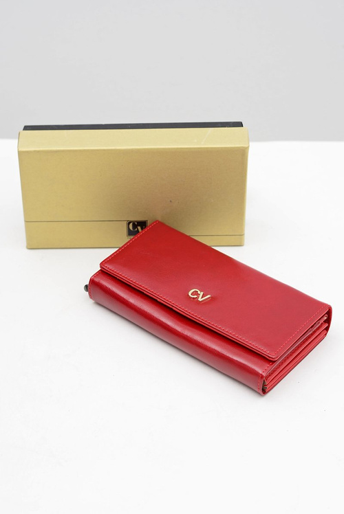 Veľká dámska červená peňaženka